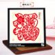 Paper-cut finished framed Year of the Snake, New Year and Spring Festival intangible cultural heritage ornaments, window grilles, framed frames, photo frames, decorative paintings, handicrafts