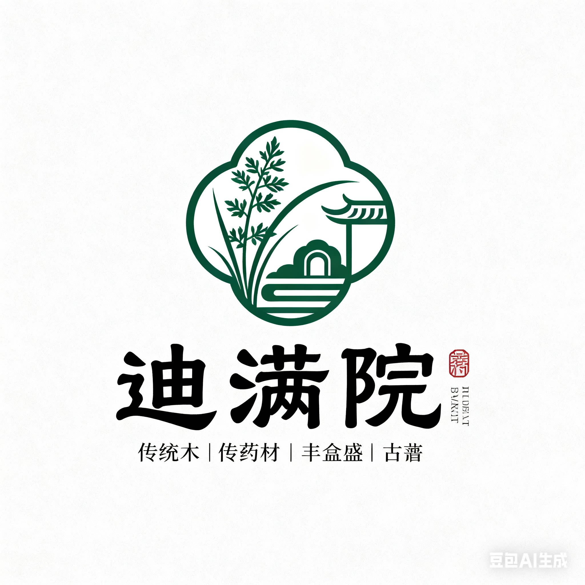迪满院旗舰店的LOGO
