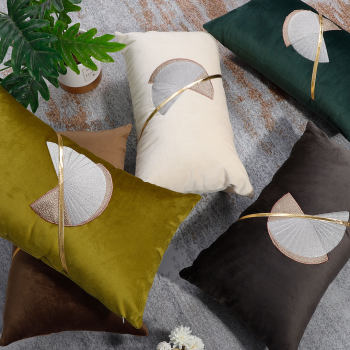 Simple modern lumbar pillow, car lumbar backrest, american velvet sofa pillow, office lumbar cushion, bay window cushion