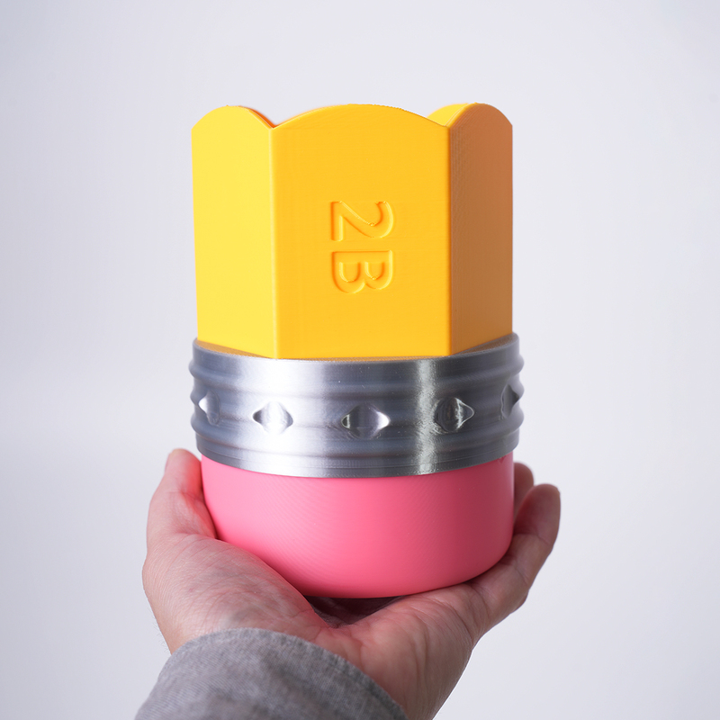 2B Pencil Holder | Creativity | Gift | Stationery | Original | 3D Printing 2B Pencil Holder | Creativity | Gift | Stationery | Original | 3D Printing