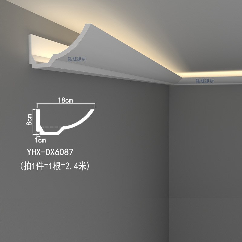 法式石膏花角吊顶边花线条：复古艺术与现代生活的交融