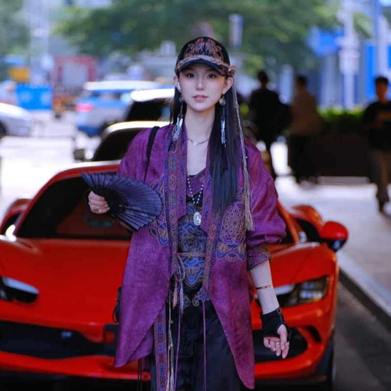 【Eight Treasures Lotus High Couture】Cross-Collar Long-Sleeve Outerwear 26Tt-S0054 【Eight Treasures Lotus High Couture】Cross-Collar Long-Sleeve Outerwear 26Tt-S0054