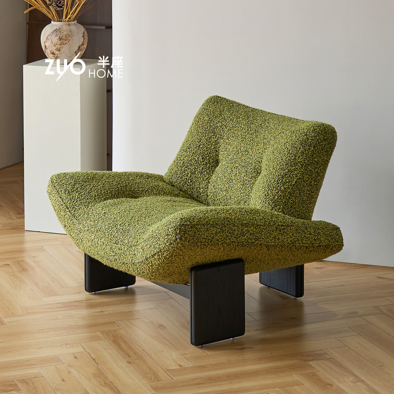 Light Luxury Italian Style Casual Single Sofa Chair Fabric Solid Wood Designer High-End Living Room Balcony Corner Single Chair Light Luxury Italian Style Casual Single Sofa Chair Fabric Solid Wood Designer High-End Living Room Balcony Corner Single Chair
