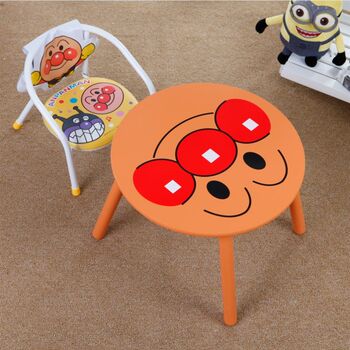 Export solid wood round table study table children's table barking chair dining table game table children's table and chairs