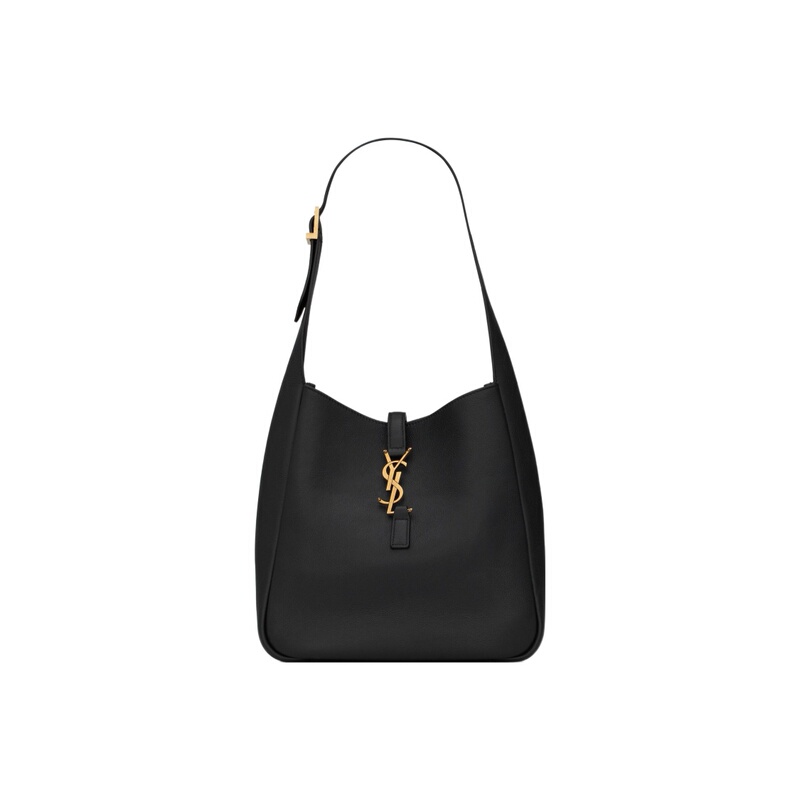 Ysl Saint Laurent Luxury Brand, Almost New, Black and Gold Small Hobo Bucket Handbag for Women, Underarm Bag Wz Ysl Saint Laurent Luxury Brand, Almost New, Black and Gold Small Hobo Bucket Handbag for Women, Underarm Bag Wz