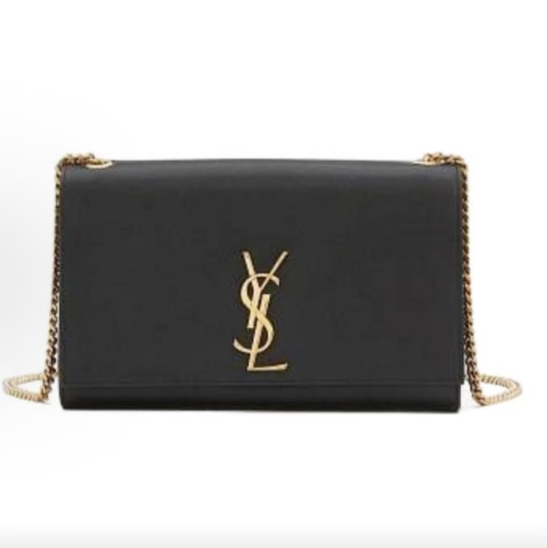 Ysl Saint Laurent High-End Luxury Brand 99% New Classic Kate Medium Black Gold Caviar Chain Bag for Women Ysl Saint Laurent High-End Luxury Brand 99% New Classic Kate Medium Black Gold Caviar Chain Bag for Women