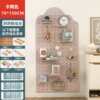 Hole board solid wood wall rack wooden wall hanging bookshelf partition storage rack hanging board wall rack Weiqing