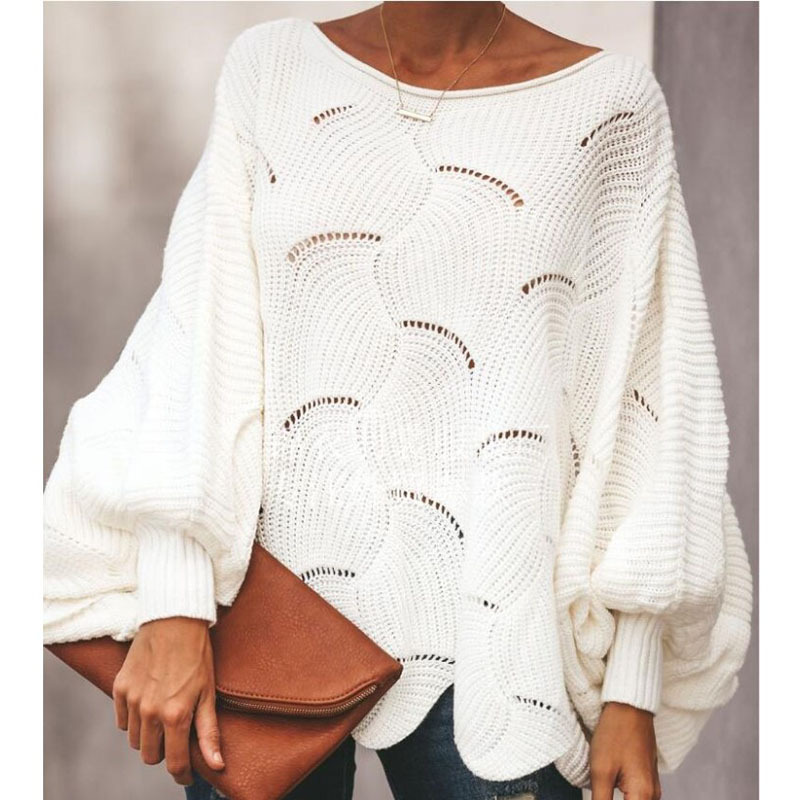 2026 Autumn and Winter New European and American Foreign Trade Cross-Border Amazon Hot-Selling Plus-Size Sweater Thin Knitwear for Women