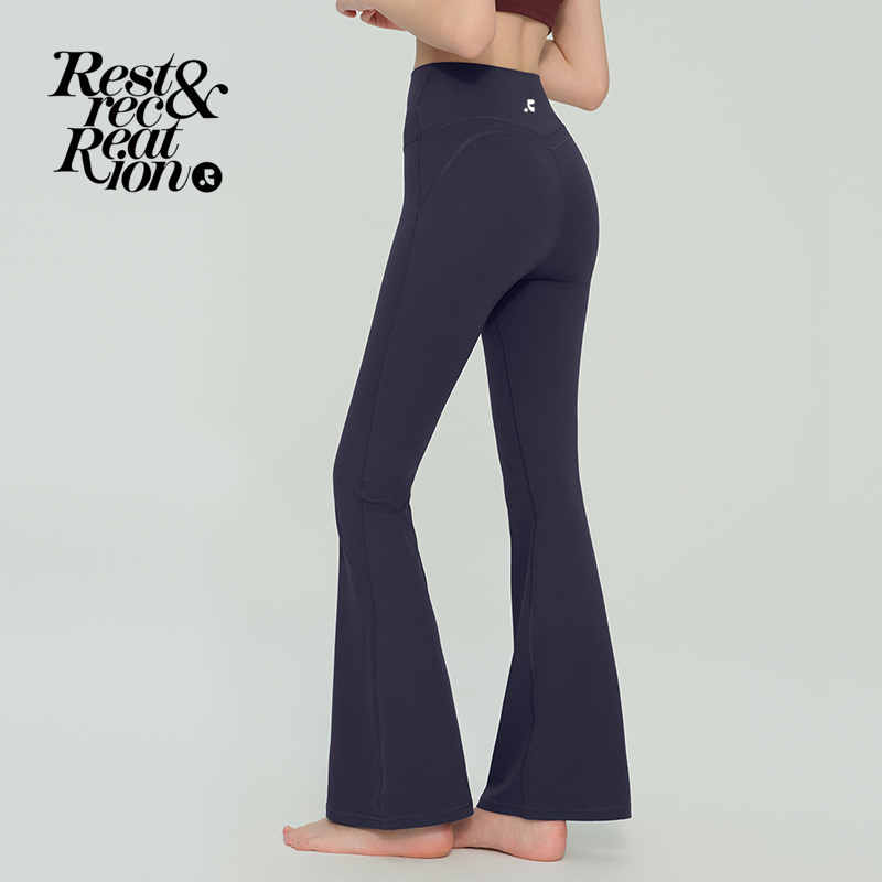 Restandrecreation High-Waisted Yoga Pants, Flared Long Pants, Fitness Sports Pants, Slimming Pants for Women Restandrecreation High-Waisted Yoga Pants, Flared Long Pants, Fitness Sports Pants, Slimming Pants for Women