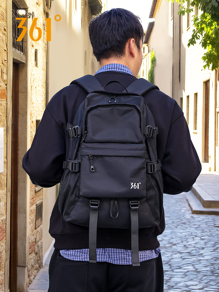 361 Trendy Brand Backpack for Men and Women, Outdoor Commuting Large-Capacity School Bag, College Student Travel Hiking Backpack, Laptop Bag