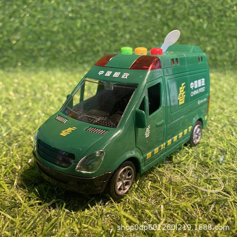 Rj/Ruijia Ruijia Toy Express Car Ambulance Delivery Truck Boy Toy Vehicle with Sound for 3-6 Year Olds