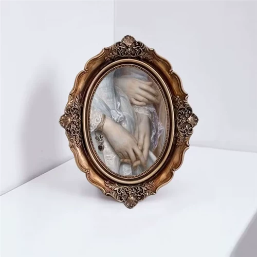 Ретро круглая классическая фоторамка, 6 дюймовая, 7 дюймов