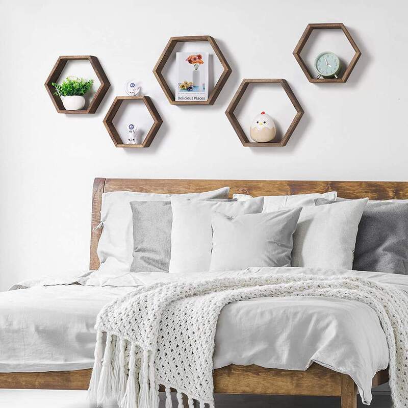 Wooden Decorative Hexagonal Shelf Honeycomb Display Rack Combination Photo Frame Wall-Mounted Storage Display Rack Wooden Decorative Hexagonal Shelf Honeycomb Display Rack Combination Photo Frame Wall-Mounted Storage Display Rack