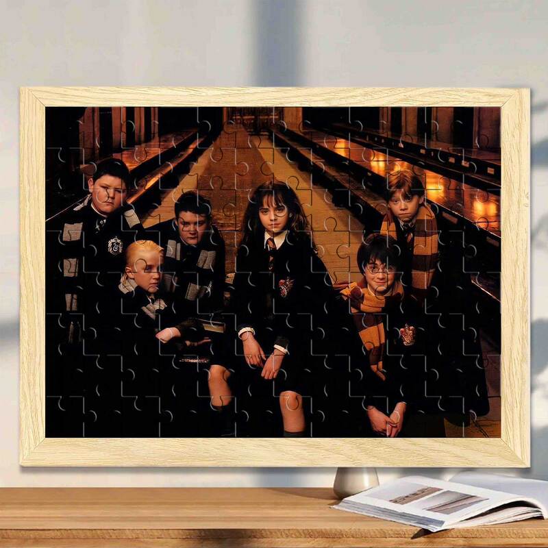 Harry Potter Puzzle Photo Frame Movie Replica Souvenir Decoration for Living Room Entrance, Gift for Friends and Besties Harry Potter Puzzle Photo Frame Movie Replica Souvenir Decoration for Living Room Entrance, Gift for Friends and Besties
