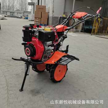 Changchai 173 air-cooled diesel electric start micro-tiller, multi-functional rotary tillage weeder, two-drive rotary handle trencher