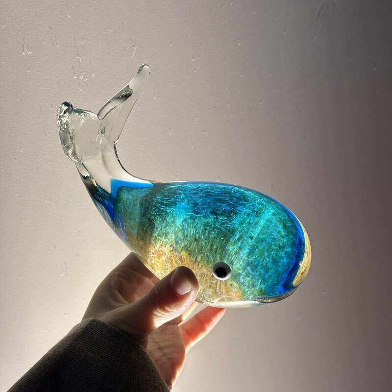Zibo Intangible Cultural Heritage Glazed Whale Luminous Marine Animal Home Bedroom Living Room Crafts Decoration Gift for Girlfriend Zibo Intangible Cultural Heritage Glazed Whale Luminous Marine Animal Home Bedroom Living Room Crafts Decoration Gift for Girlfriend