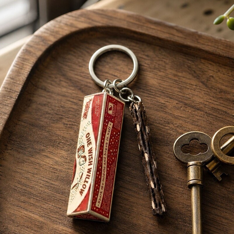 Wishing Stick One Wish Willow New Model Crushable Wishing Willow Pendant Keychain Black Willow Wood