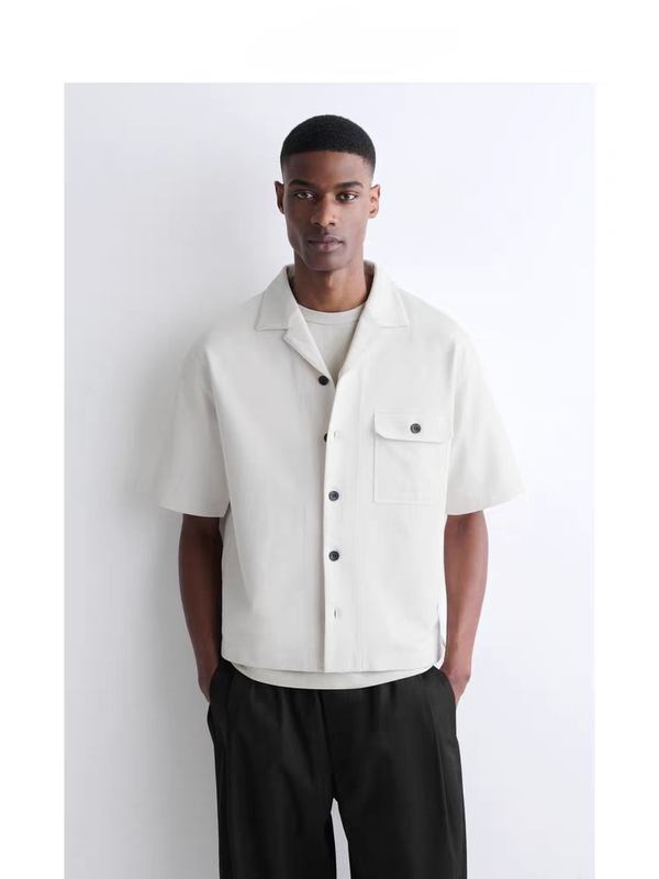 C*S Men's Casual Work Shirt White 2026 Spring New Arrival 1319211003