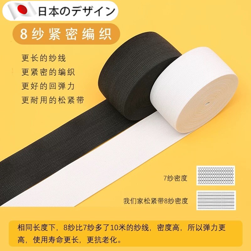【Japanese Quality】Elastic Waistband for Pants, High Elasticity, Durable, Thickened, Suitable for Children and Adults, Wide and Narrow Elastic Waistband