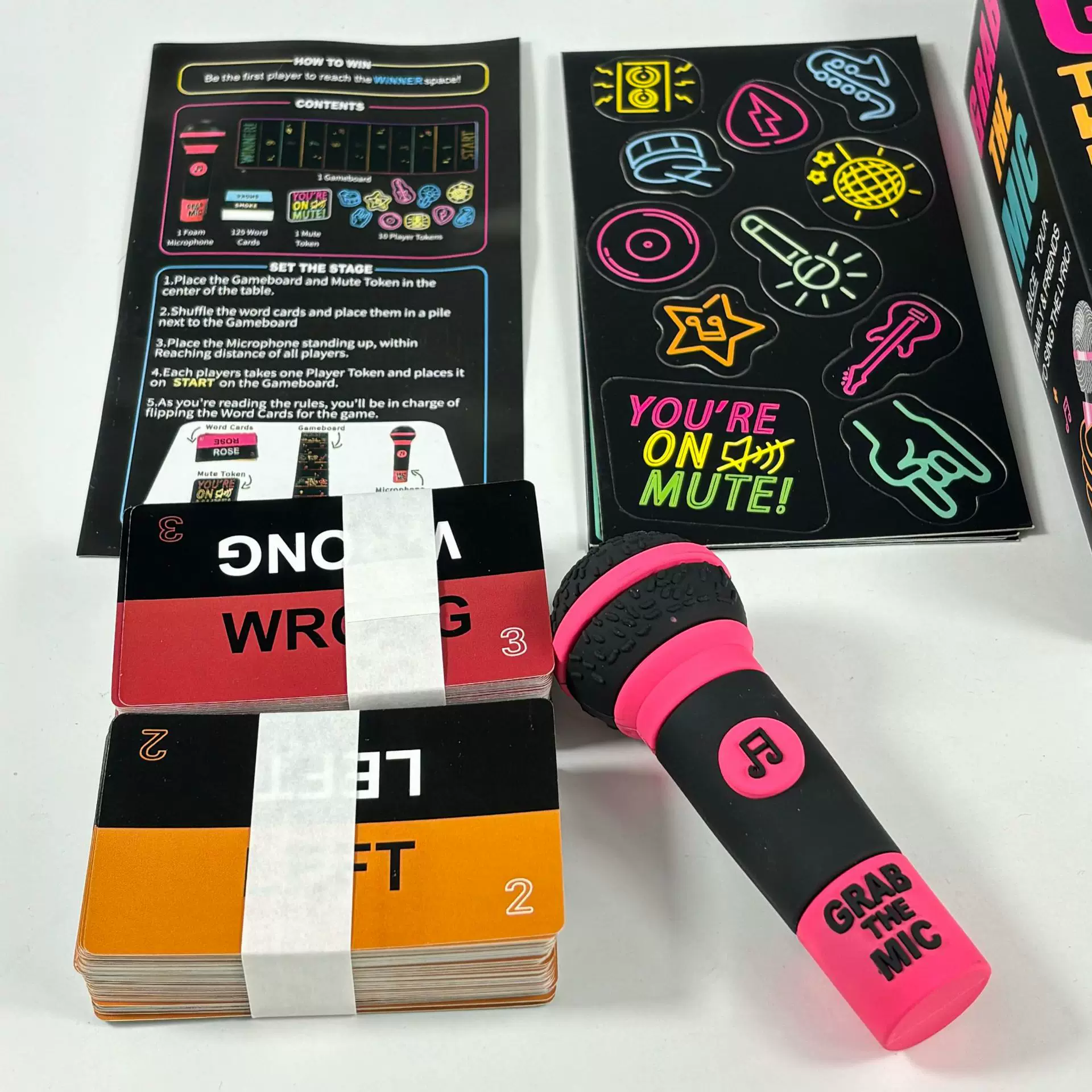 Английская версия Grab The Mic/Grab the microphone игра для певцов, вечерняя игра с друзьями, настольная игра