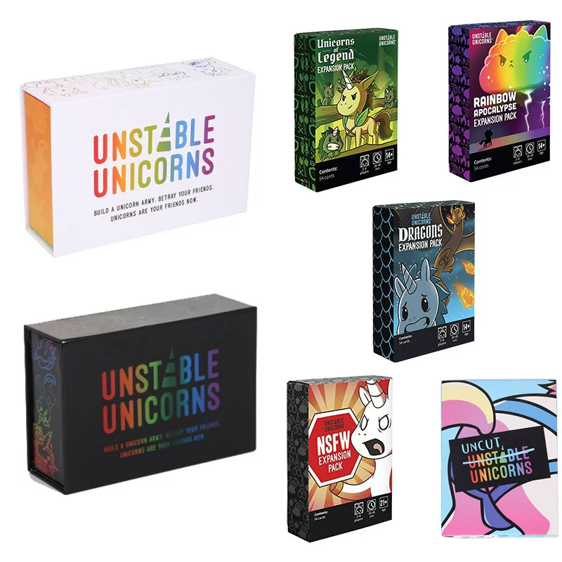 Английская версия карточной игры Unstable Unicorns базовоеExpansion angry unicorn
