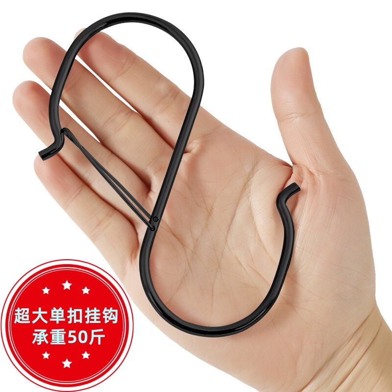 Extra Large Single Buckle Hook Spring Buckle One-Way Buckle S-Shaped Hook Windproof Buckle S-Shaped Large Hook for Home and Outdoor Storage Extra Large Single Buckle Hook Spring Buckle One-Way Buckle S-Shaped Hook Windproof Buckle S-Shaped Large Hook for Home and Outdoor Storage