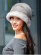 Mink Fur Hat for Women in Winter, Middle-Aged and Elderly, Full Mink Fur, Mink Velvet, Ear Protection, Warm, Winter Fashion, Mother's Fur Hat