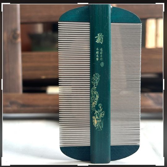 钢针）加密虱子梳不锈钢针篦子儿童刮头篦梳虱卵头皮屑超密细齿梳