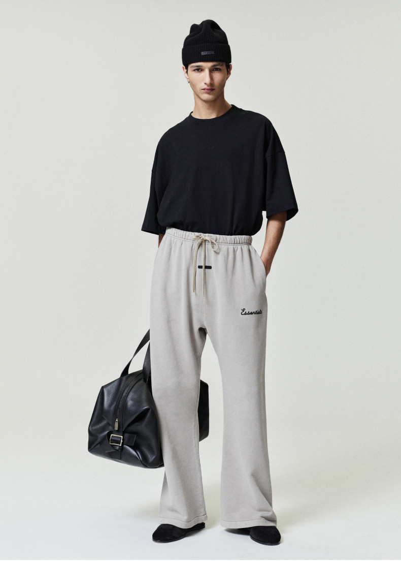 Тренировочные брюки 【26春夏新品】fear of god essentials 男士经典训练阔腿运动裤 Fog