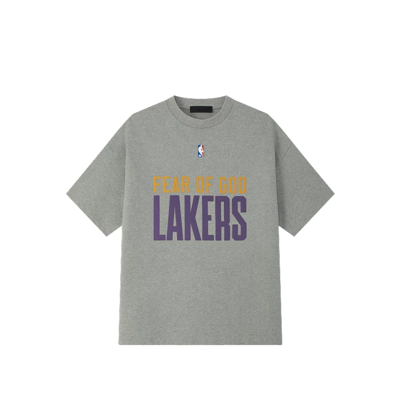 [Сначала 50% скидки] FEAR OF GOD ESSENTIALS Мужская NBA совместный брендинг 90-х короткие рукав T-шорт