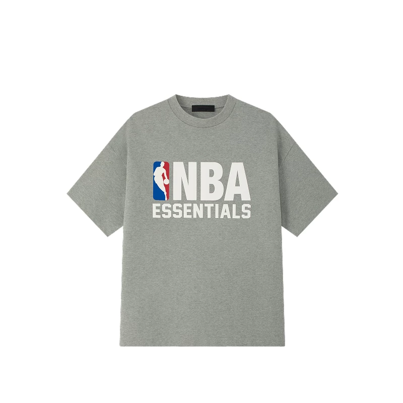 [Сначала 50% скидки] FEAR OF GOD ESSENTIALS Мужская NBA совместный брендинг 90-х короткие рукав T-шорт