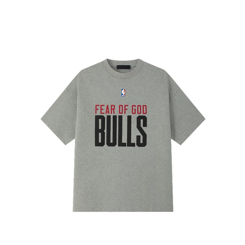 [Сначала 50% скидки] FEAR OF GOD ESSENTIALS Мужская NBA совместный брендинг 90-х короткие рукав T-шорт
