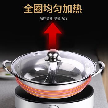 Pot and bowl combination household kitchen kitchenware pot set stainless steel mandarin duck pot year-end national trend event gift pot