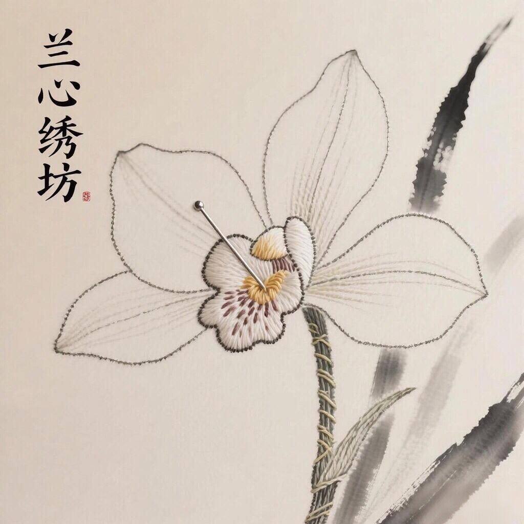兰心绣坊的LOGO