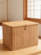 Imitation Rattan Storage Basket for Home Use, Cabinet and Wardrobe Organization, Living Room Tv Cabinet Drawer Storage Basket, Storage Basket