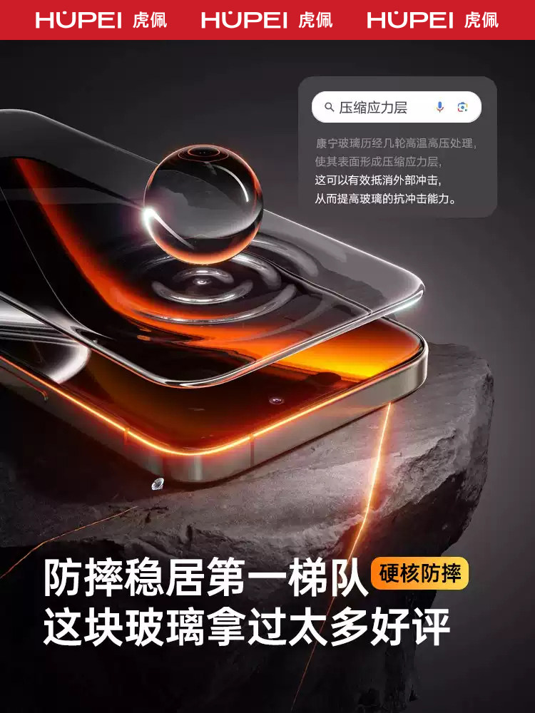 [New Ar Eye Protection]Hupai Tempered Glass Screen Protector for iPhone 16 Pro, Apple 15 Pro Max, Corning 14 Plus, Anti-Blue Light 16, Anti-Peeping 12, New Model 13