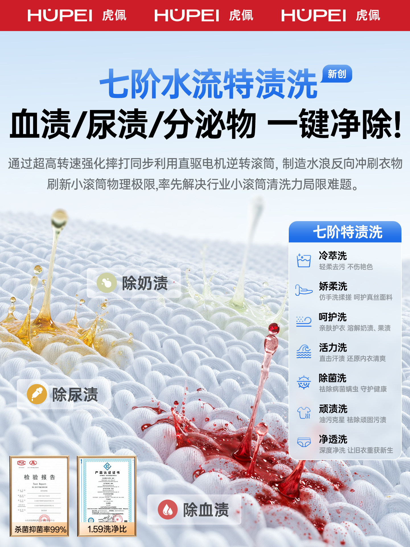 Hupai Mini Washing Machine for Underwear and Socks, Small Fully Automatic Washing and Drying Integrated Cleaning Machine