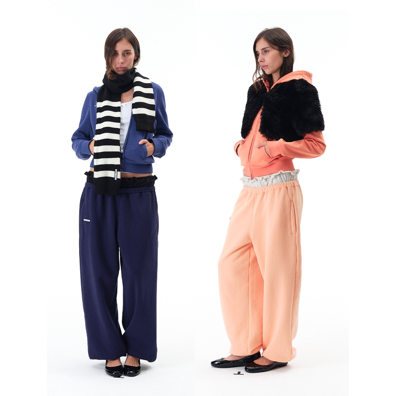 Eileen Want “Princess” Zip Hoodie Embroidered Print Waist-Cinching Hooded Fleece Sweatshirt