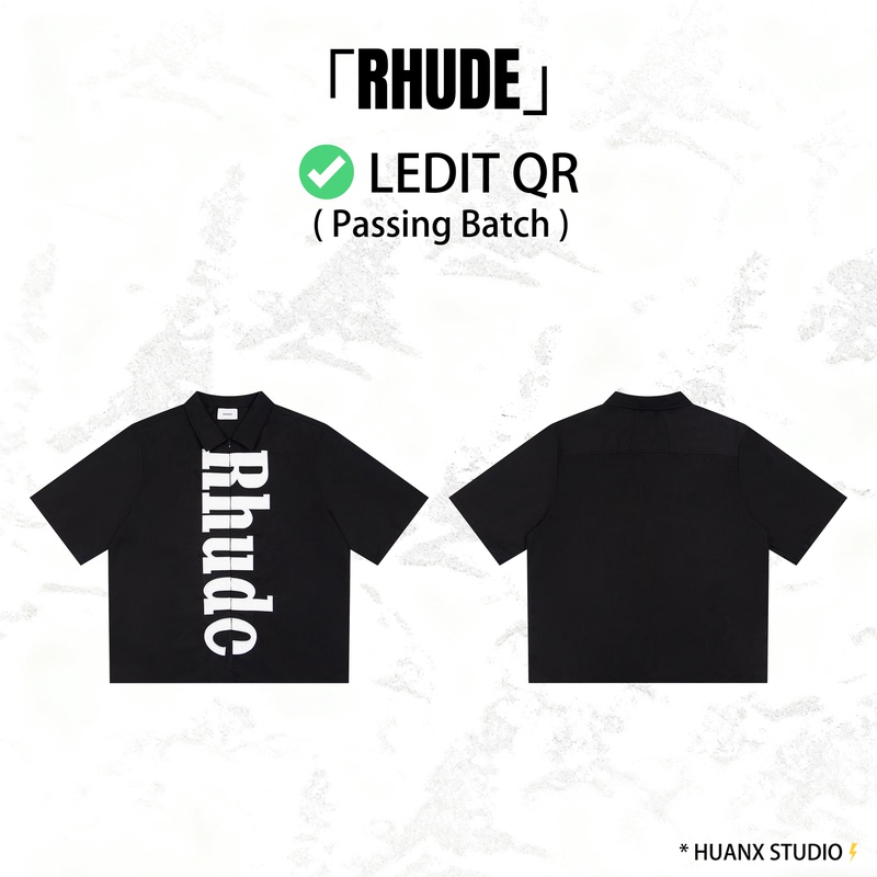 Rhude Center Logo Button up Shirt "Zip-Up Cardigan Shirt Set" Rhude Center Logo Button up Shirt "Zip-Up Cardigan Shirt Set"
