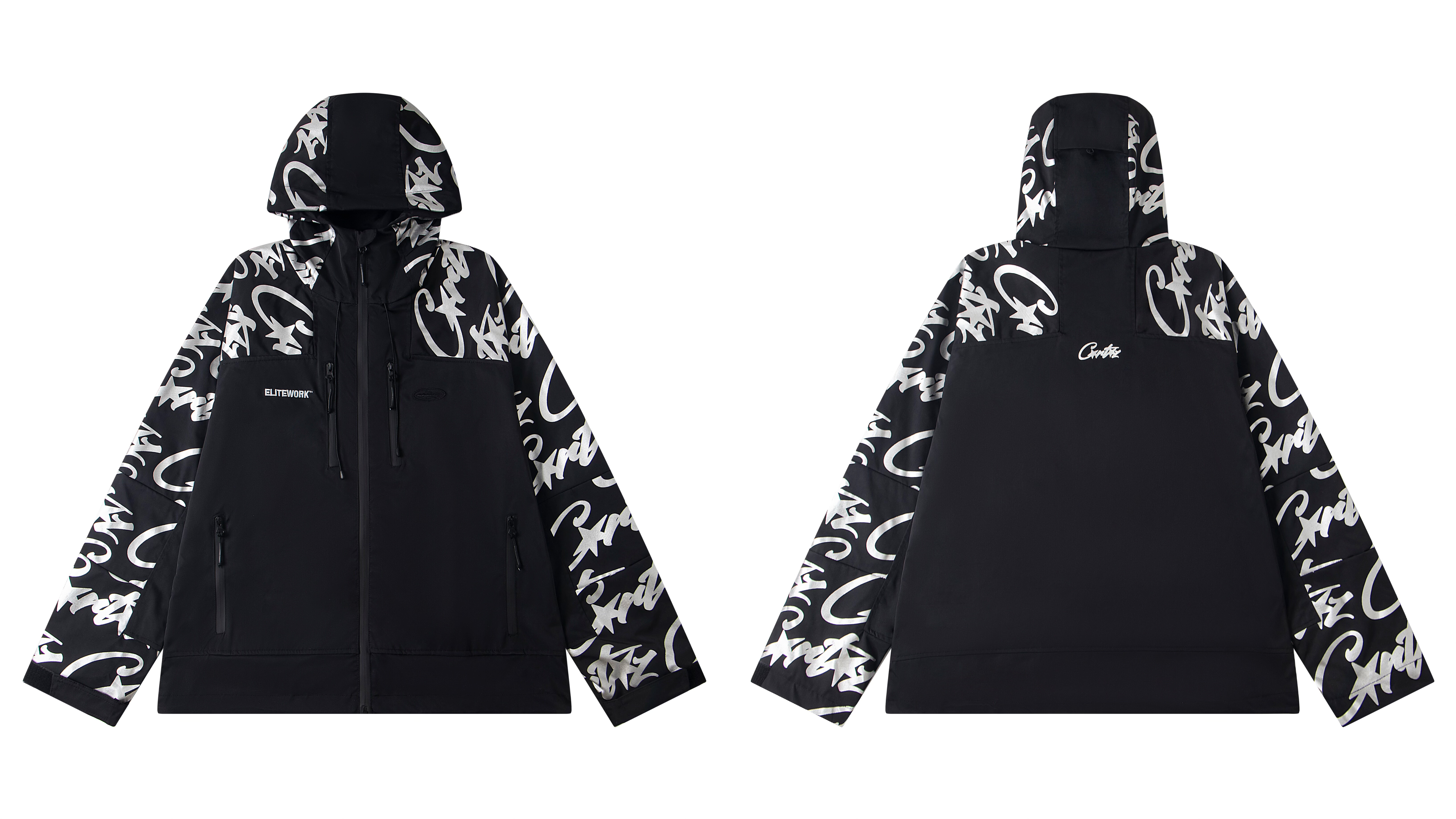 Мода Set corteiz elitework* waterproof shell jacket「恶魔岛冲锋衣」