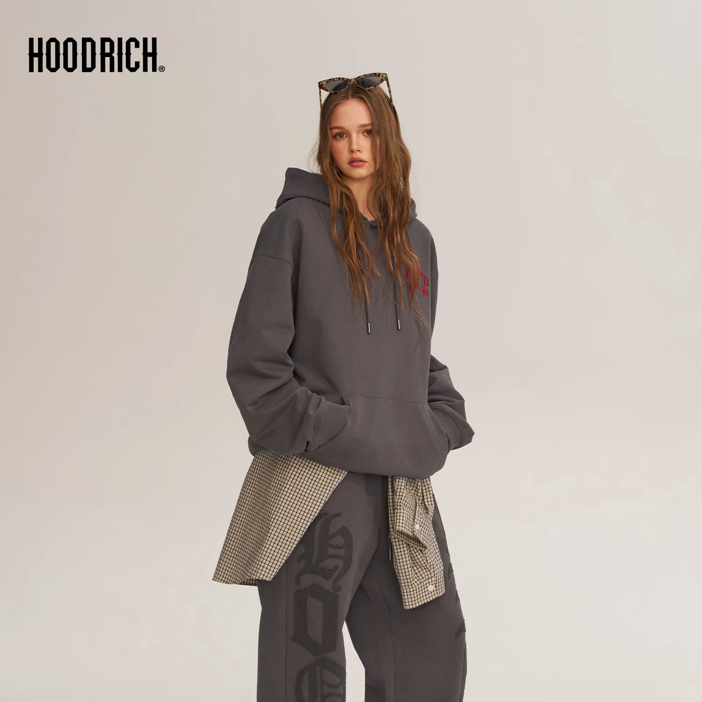 Тренд HOODRICH осень худи, спортивная мужская кардиган с капюшоном, шнурок, вышивка