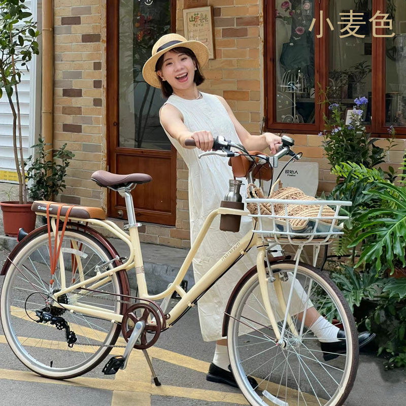 ジャイアント社製自転車、24インチと26インチの女性用アルミ合金製ギア付きラテスタイル。学生や通勤者に最適です。