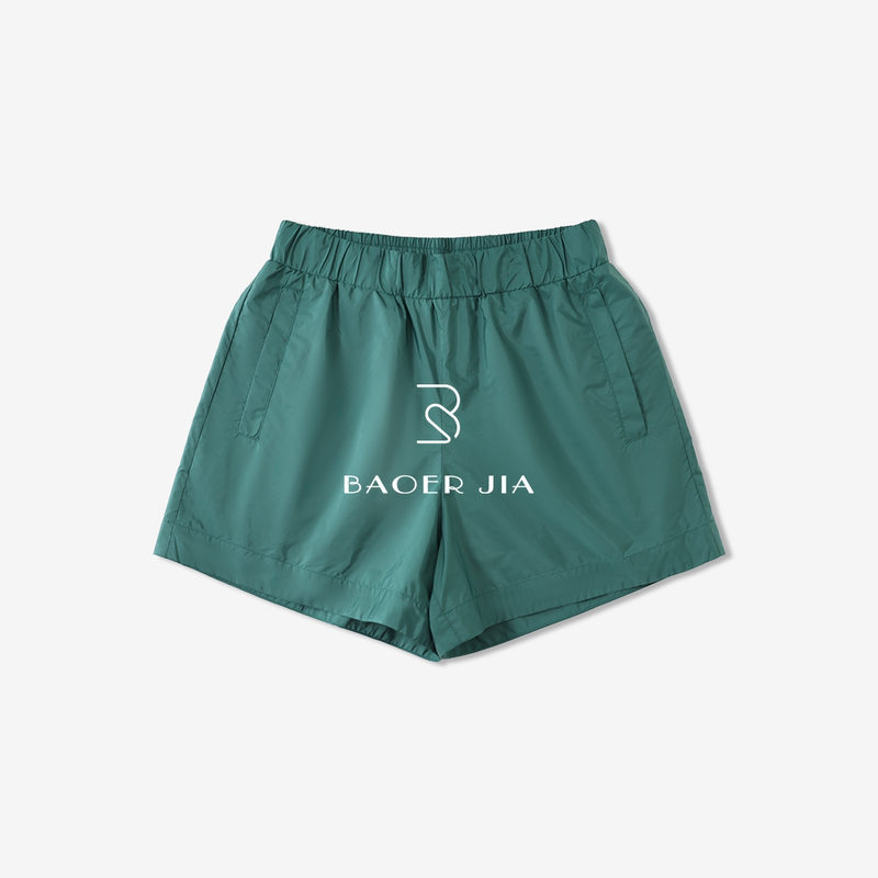 Simple Shorts Bb31326204 from Bao'Er's Brand, New Spring/Summer Style, Simple and Versatile, Solid Color, High-Waisted Casual Shorts