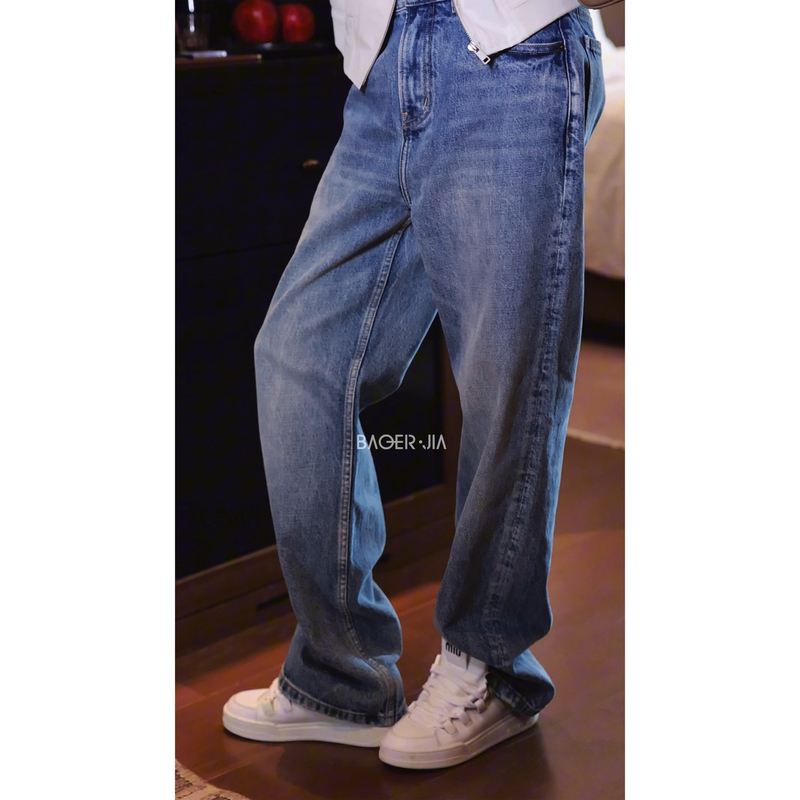 Versatile Jeans: Baoerjia Bc155926307 Beiyuan Imported Enzyme Stone Washed Hanfu Jeans Versatile Jeans: Baoerjia Bc155926307 Beiyuan Imported Enzyme Stone Washed Hanfu Jeans