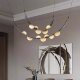 Nordic Modern Minimalist Living Room Chandelier Designer Creative Dining Room Bedroom Study Hotel Snowflake Marble Chandelier
