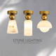 Corridor Aisle Flower Bud Marble Lamp Entrance Foyer Lighting Simple Modern Cloakroom Lamp Balcony Lamp Small Ceiling Lamp