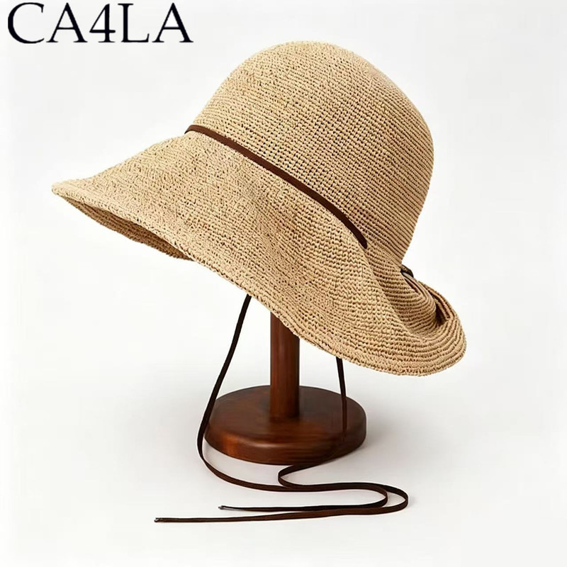 Japanese Ca4La Jiang Yan Same Style Sun Hat for Women, Foldable Straw Hat, Sunshade Hat for Seaside Vacation, Beach Fisherman Hat Japanese Ca4La Jiang Yan Same Style Sun Hat for Women, Foldable Straw Hat, Sunshade Hat for Seaside Vacation, Beach Fisherman Hat