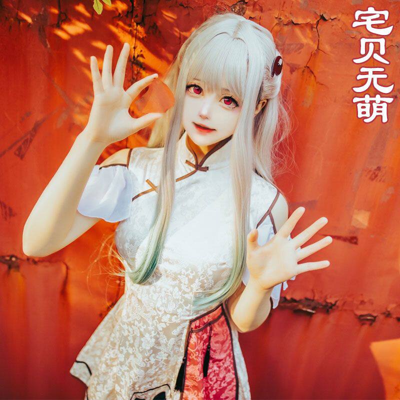超萌|八寻宁宁cos服旗袍裙地缚少年花子君中国风cosply服装连衣裙_Cosplay女装_淘宝游戏网