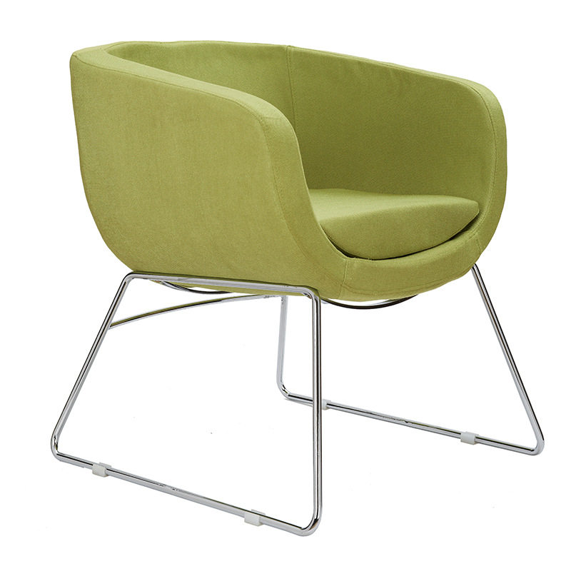 HFC-317 Semi-circular Leisure Chair Negotiation Living Room Single Sofa Customized Color Fabric Sales