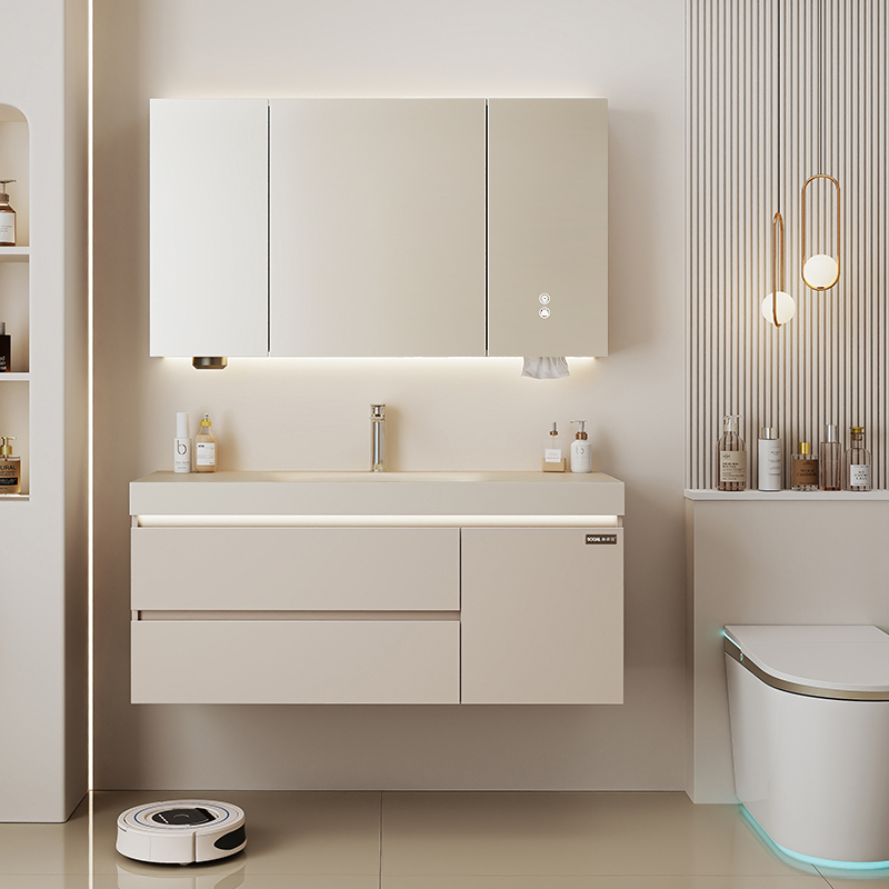 Sofia Cream-Colored Slate Hot-Bent Integrated Basin Bathroom Cabinet Toilet Washbasin Sink Cabinet Set Sofia Cream-Colored Slate Hot-Bent Integrated Basin Bathroom Cabinet Toilet Washbasin Sink Cabinet Set